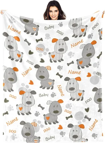 Vista 11 de Manta personalizada divertida para amantes de los gatos, manta con nombre personalizado con bonito regalo de gato para personas que aman a