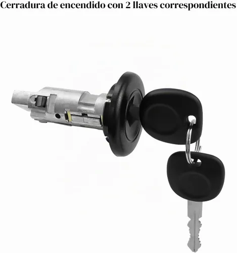 Vista 4 de Interruptor de cilindro de cerradura de encendido con llaves, reemplazo US-312L D1469G, conjunto de encendido compatible con Chevy Avalanche Blazer
