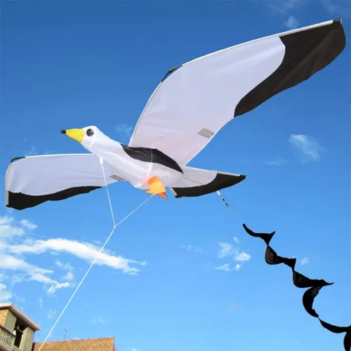 Vista 4 de Milageto Gaviota grande para niños y adultos, diversión para viajes familiares, playa y jardín