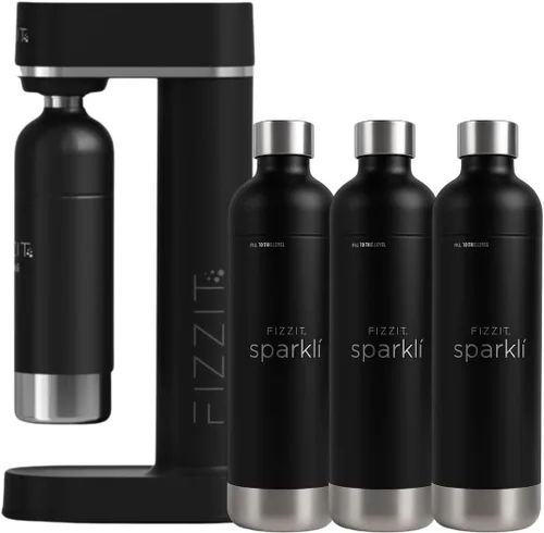 Vista 12 de Fizzit Spärklï Máquina de Agua Carbonatada con Botella de Acero Inoxidable Incluida, Apto para Lavavajillas