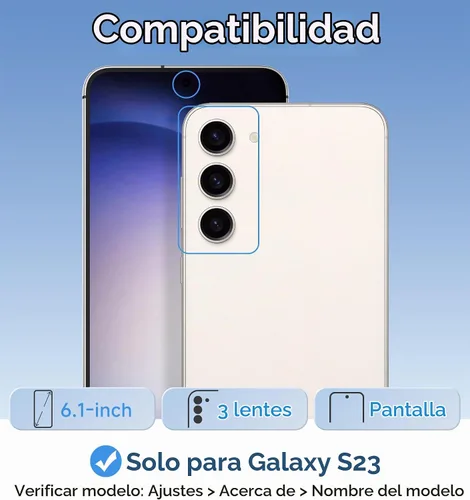 Vista 7 de USLAI - Carcasa para Samsung Galaxy S23 5G, soporte de anillo de cámara Negro