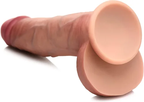 Vista 18 de CURVE TOYS Consolador Jock de doble densidad de 6 pulgadas para hombres, mujeres y parejas. Consolador de silicona de alta calidad ultra realista