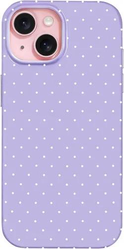 Vista 143 de Hython Funda para iPhone Air, diseño estético de lunares lindos, funda simple de 6.5 pulgadas, delgada, antiarañazos, parachoques de TPU suave, a