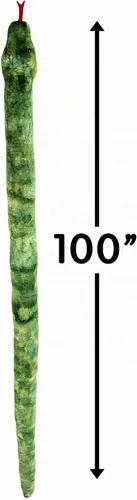 Vista 3 de Rhode Island Novelty Peluche gigante de serpiente anaconda de 100 pulgadas de largo