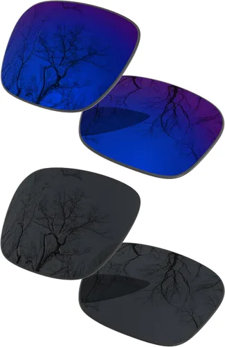 Vista 11 de Juego de 2 lentes polarizadas de repuesto para Oakley Holbrook OO9102 Pack Negro y Negro