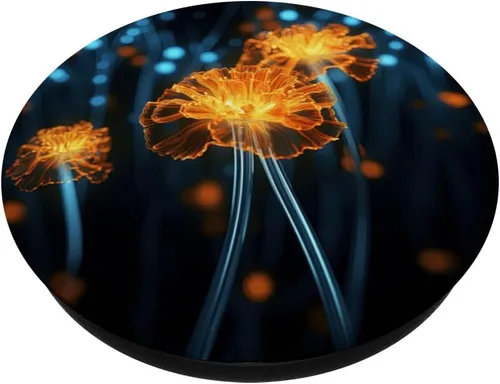 Vista 2 de Gorgeous French Marigold Vibrant Color French Marigold Lover PopSockets Standard PopGrip