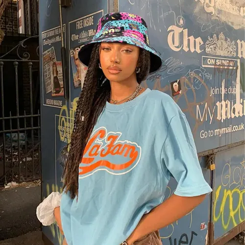Vista 7 de YAMEIZE Sombrero de pescador retro de los años 90 para hombres y mujeres, trajes de moda de los años 90, gorra para el sol, plegable, sombrero