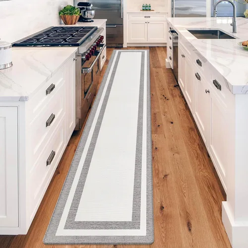 Vista 30 de Tapetes antifatiga para suelo de cocina, tapetes acolchados antifatiga de cocina de 17.3 x 27.5 pulgadas, impermeables, antideslizantes, de pie