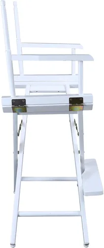 Vista 7 de Casual Home silla de director de 18 pulgadas, únicamente armazón, Madera, Blanco
