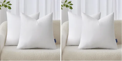 Vista 18 de MIULEE - Relleno de cojín cuadrado, cojín decorativo para cama, sillón y sofá, 12 x 12 pulgadas