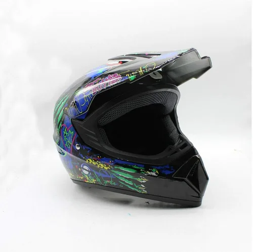 Vista 4 de Casco de motocross para adultos, casco de motocicleta, casco de descenso de carretera, motocicleta de cara completa, ATV Dirt Bike regalo, MTB