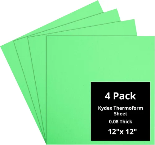 Vista 120 de Kydex Sheets - Solid Color DIY Kit for Crafting Holsters, Sheaths, and Mag Pouches - (8x8, 8x12, 12x12), Premium Thermoform Sheets - Thick, Durable