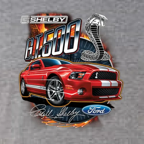 Vista 2 de Shelby GT500 Cobra - Camiseta oficial de Ford Motors Design Cars and Trucks para hombre
