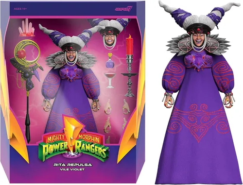 Vista 10 de Super7 Mighty Morphin Power Rangers ULTIMATES! Wave 3 - Figura de acción de Blue Ranger