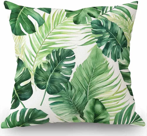 Vista 13 de Swono Funda de cojín decorativa de lino y algodón para madre y bebé, diseño de manatí de Florida para el hogar, 18 x 18 pulgadas Sw-002
