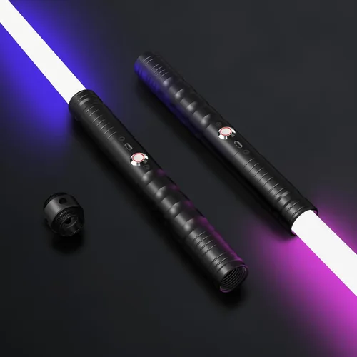 Vista 11 de jvmusaber Sable de luz de duelo para niños y adultos, espada ligera con 20 colores RGB, 4 sonidos FX, empuñadura de metal recargable por USB