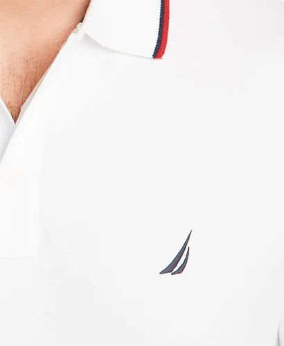 Vista 5 de Nautica Polo de manga corta con cuello de doble punta para hombre