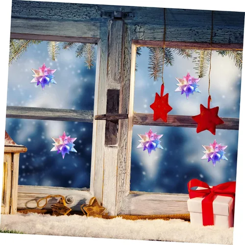 Vista 3 de Didiseaon Moldes de resina para adornos de copo de nieve, 2 piezas, molde de decoración de Navidad, kit de manualidades de Navidad de silicona