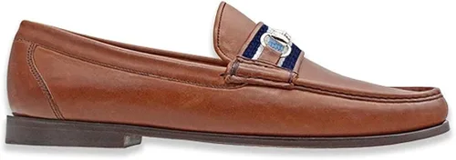 Vista 4 de Smathers & Branson - Mocasines con diseño de rayas Darcy azul claro