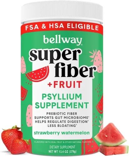 Vista 11 de Bellway Polvo súper fibra + fruta, sin azúcar, suplemento de fibra en polvo de cáscara de psyllium orgánico para regularidad, alivio de la hinchazón