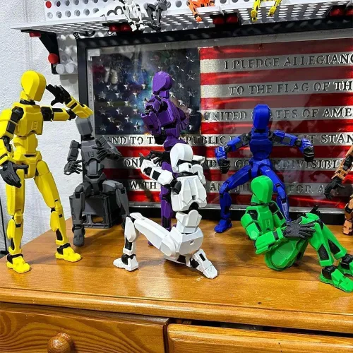 Vista 3 de Rugwun Figura de acción de Titan 13 2026, figuras de acción de robot móvil multiarticuladas, figura de acción impresa en 3D Nova 13, 13 figuras