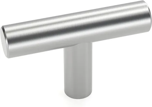 Vista 10 de LONTAN Paquete de 4 Pomos Negros para Gabinetes y Cajones Pomos de Gabinete de Cocina para Tocador Baño Moderno Herrajes Negros de Barra en T