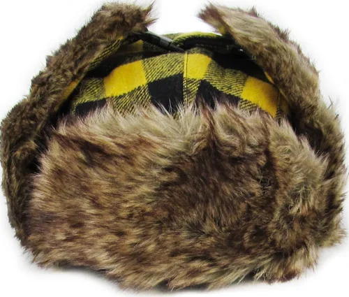 Vista 5 de Leñador a cuadros Aviador Trapper Sombrero Trooper Ear Flaps Ushanka Esquimal Frío