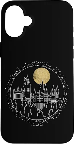 Vista 21 de Funda para iPhone 15 Pro Harry Potter Hogwarts Line Art