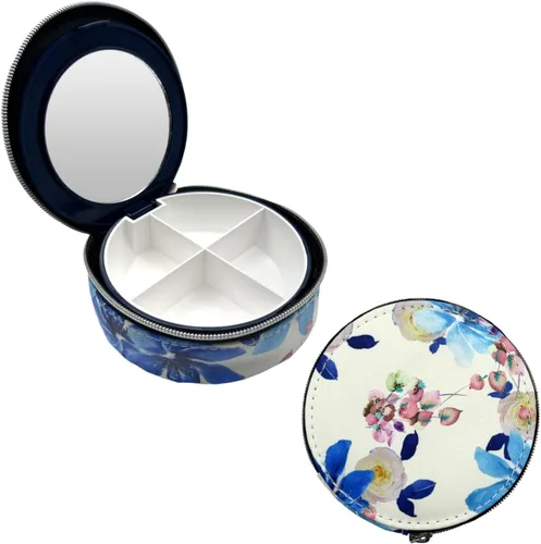 Vista 11 de EZY DOSE Pastillero de farmacia de bolsillo rígido, con bolsa con cremallera, diseño fácil de usar, portátil y perfecto para el uso diario, 8 Negro