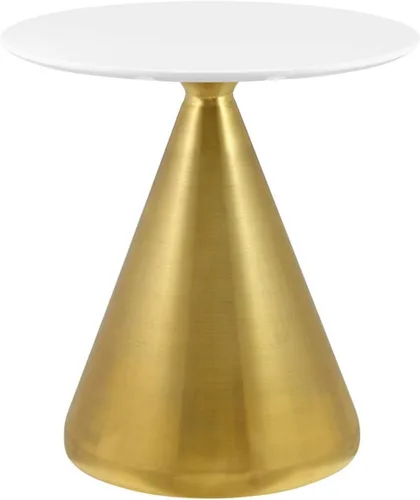 Vista 16 de Modway Tupelo - Mesa de comedor cuadrada de 28 pulgadas, color dorado y blanco