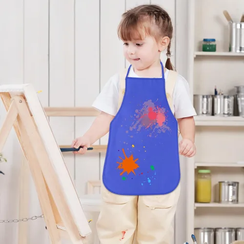 Vista 3 de KUUQA 16/24/30/36/40Pcs Delantal para pintar para niños, delantal de pintura para niños, delantal de arte para niños para suministros de pintura