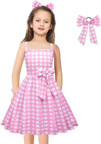 Vista 2 de CLASIVITY Lindo vestido de disfraz de muñeca para niñas con accesorios, 4-12 años