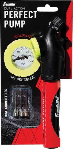 Vista 8 de Franklin Sports Ball Pump + Pressure Gauge with Needle - Perfect Pump Hand Pump for Sports Balls - Air Inflation Pump for Soccer, Basketballs +