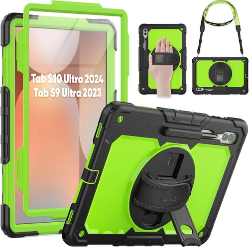 Vista 17 de SEYMAC Funda protectora resistente a prueba de golpes para Samsung Galaxy Tab A9 de 8.7 pulgadas 2023 (SM-X110/X115/X117), resistente a prueba