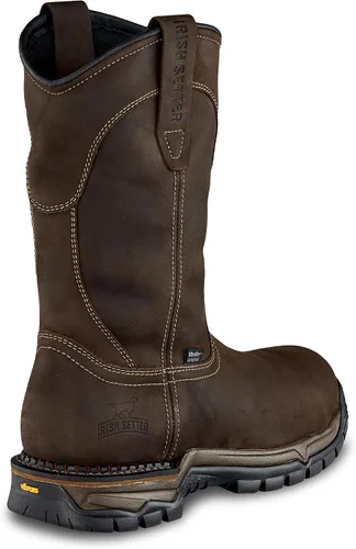 Vista 2 de Irish Setter, Two Harbors, para hombre, 11 pulgadas, impermeable, puntera de seguridad de acero, bota de trabajo Non-Metallic Square Toe
