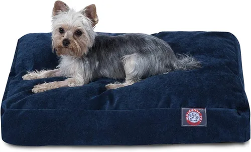 Vista 10 de Majestic Pet Cama para perro de espuma viscoelástica triturada, pequeña con funda extraíble lavable, cama ortopédica rectangular para perros, cama