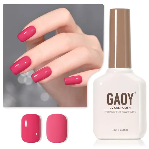 Vista 45 de GAOY - Esmalte de uñas de gel marrón, 16ml de esmalte de gel para quitar por remojo, curado con luz UV para arte de uñas, manicura DIY en casa, 2088
