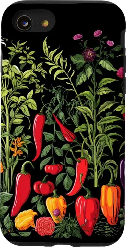 Vista 13 de iPhone 15 Chili Pepper Plants Chillis Garden - Funda de pimienta picante