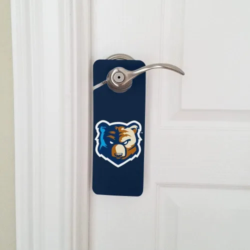 Vista 5 de Bob Jones University Primary Logo Plastic Door Knob Hanger Sign - Imagen