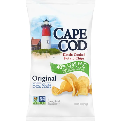 Vista 7 de Cape Cod Papas fritas, chips originales menos grasos, bolsas de aperitivos de 1 oz, 10