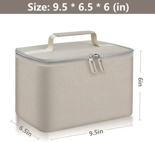 Vista 6 de Bolsa de transporte para batidora de mano digital para batidoras de mano KitchenAid 5/6/7/9 Ultra Power Speed, estuche de almacenamiento de viaje