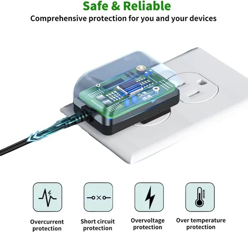 Vista 2 de Cargador adaptador de CA compatible con Casio CTK-2400 CTK-4400 CTK-2090 Cable de alimentación PSU