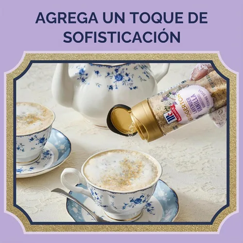 Vista 4 de McCormick Bridgerton - Azúcar de acabado, vainilla de lavanda, edición limitada, notas florales de lavanda, sabor a vainilla suave, para pasteles