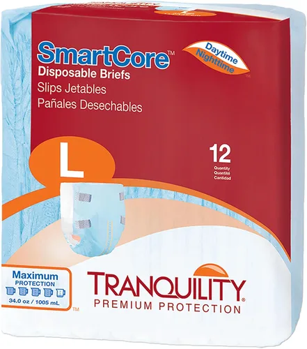 Vista 10 de Tranquility SmartCoreTM - Calzoncillos desechables con código de color para adultos (pequeño, 10 unidades)