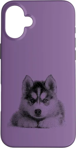 Vista 22 de Chic Husky Puppy for Dog Mom and Paw Parents Case for iPhone 16