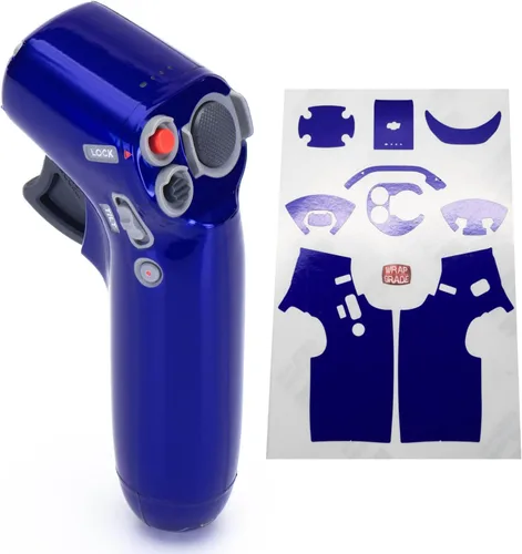 Vista 5 de WRAPGRADE Skin compatible con DJI FPV Controlador de movimiento (azul caribeño)