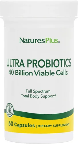 Vista 9 de NaturesPlus Ultra Probióticos - 30 cápsulas veganas - Soporte corporal total de espectro completo - Incluye Acai prebiótico - 30 porciones