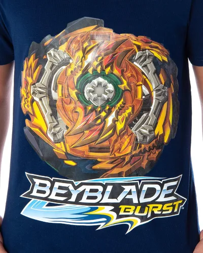 Vista 2 de Beyblade Burst Wizard Fafnir Spinner Top Kids Camiseta de manga corta para niños