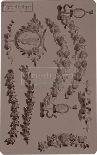 Vista 8 de Rediseño con Prima Redisign Furniture Decor Moulds® Coral Reef de 5 x 8 pulgadas, grosor de 0.315 in de grosor para aparador de funiture, chocolate