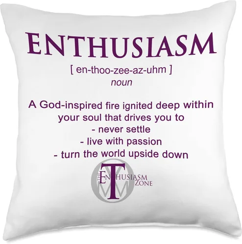Vista 5 de Tommy Lanham The Enthusiasm Zone - Almohada (16 x 16 pulgadas), multicolor